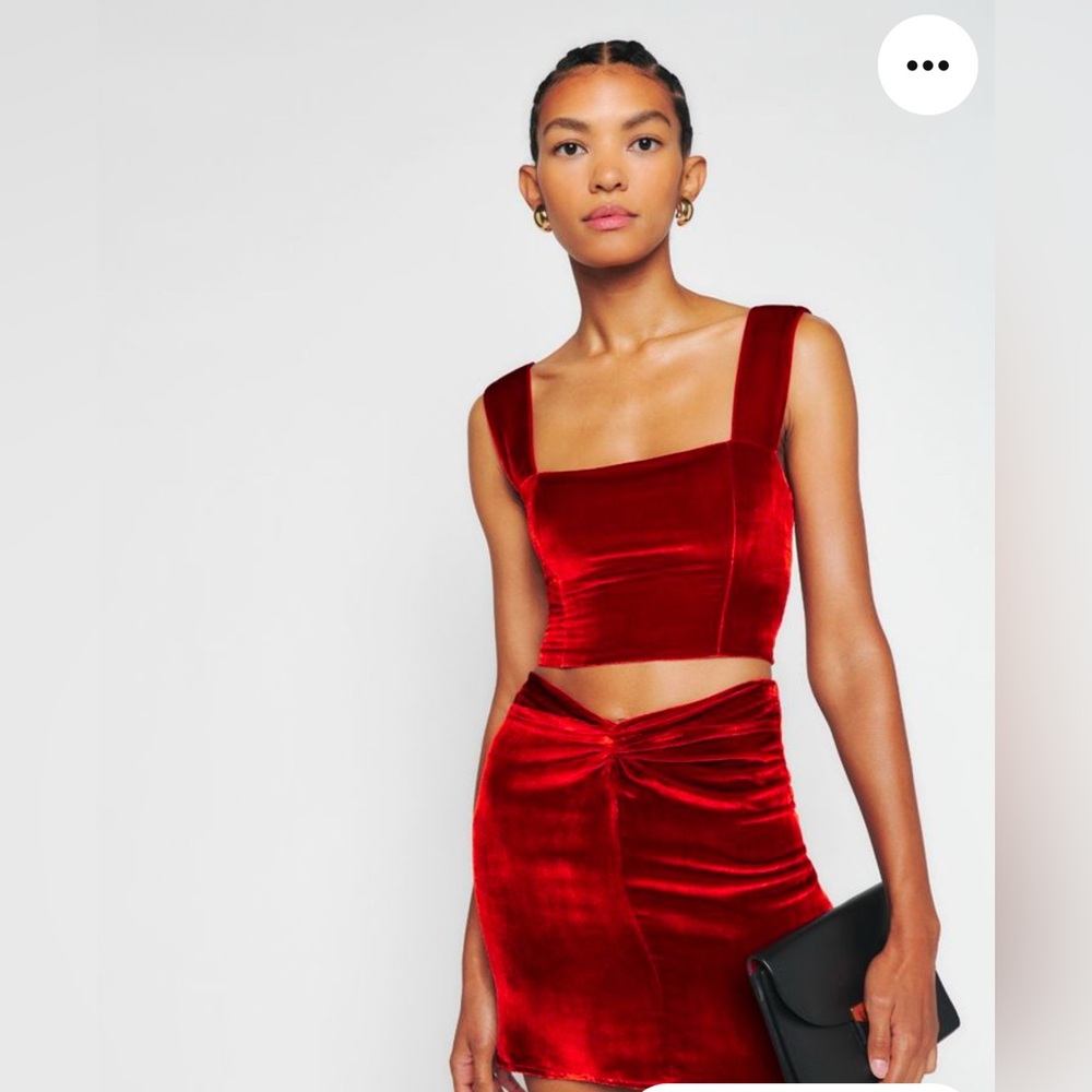 Harri Velvet Mini Skirt